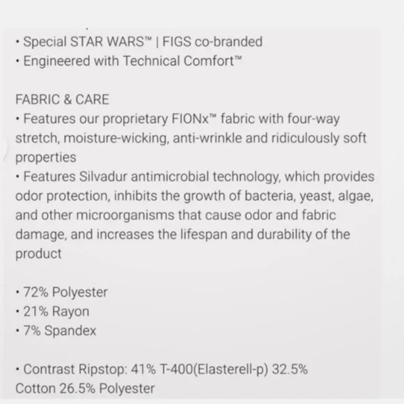 Figs STAR WARS DARTH VADER limited Edition scrub set - Picture 12 of 12